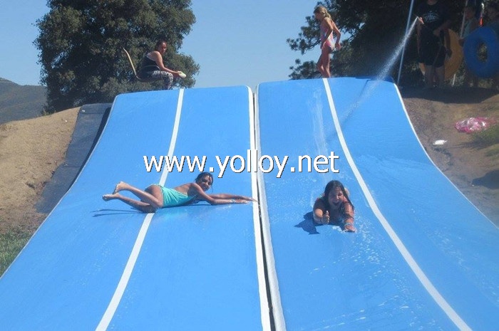 Inflatable city water Slip & Slide gymnastics mat