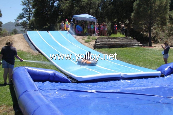 Inflatable city water Slip & Slide gymnastics mat