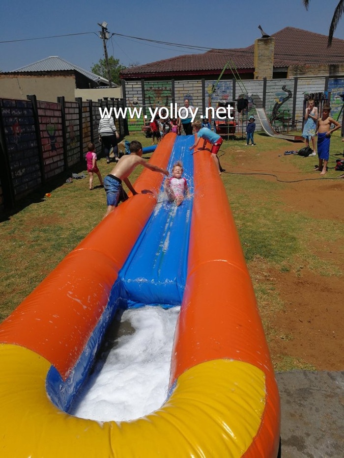 Water Slide Inflatable City Soap Slides For Kid