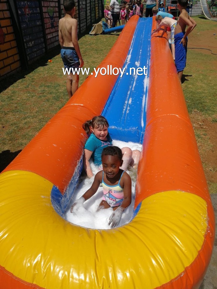 Water Slide Inflatable City Soap Slides For Kid