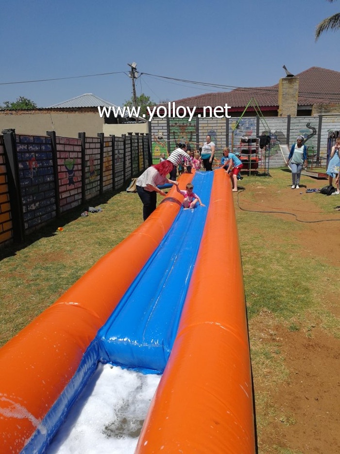 Water Slide Inflatable City Soap Slides For Kid