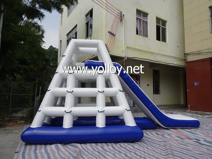 Floating Water Action Tower with Climbing Slide