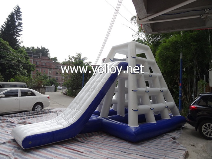 Floating Water Action Tower with Climbing Slide