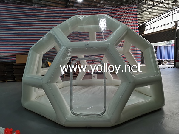 Size: 5m diameter for the tent
Material: Clear PVC&PVC tarpaulin
Package: 100x60x60cm/75kg/pcs
Color & Size: Can be customized