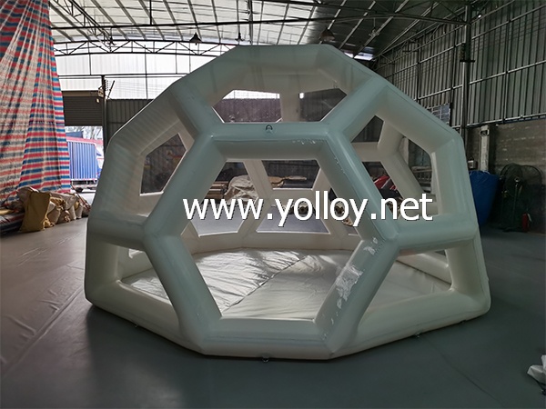 Inflatable clear bubble lawn camping tent