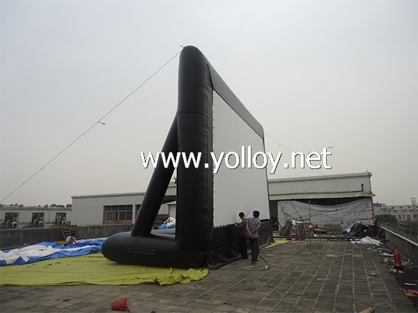 Outdoor inflatable tv screen