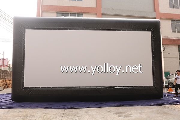 Inflatable outdoor movie screen