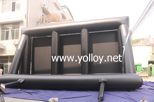 Inflatable outdoor movie screen