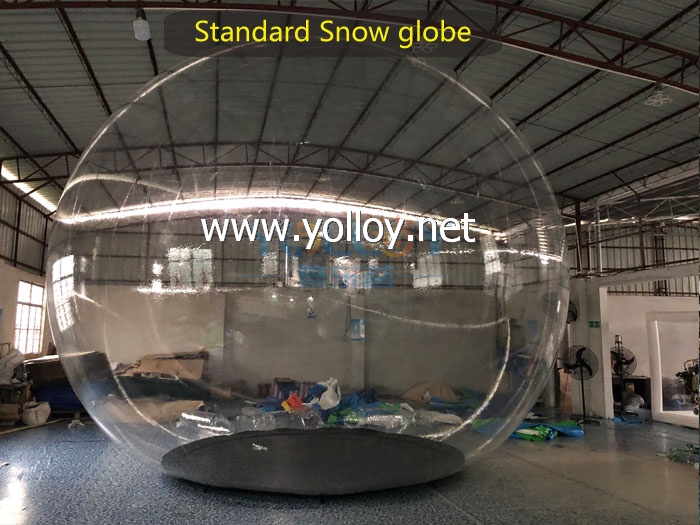 Inflatable clear snow globe ball