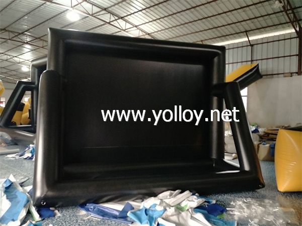 Outdoor inflatable screen for movie