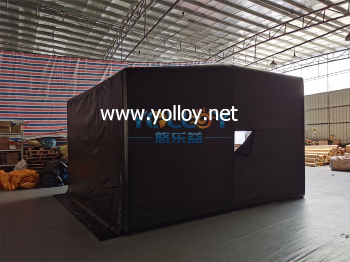 Inflatable golf enclosure studio tent