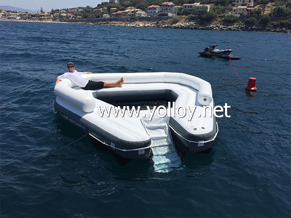 Floating Oasis Island Inflatable Ocean Pool