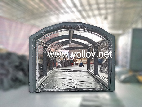 Temporary restaurant inflatable transparent luxury tent