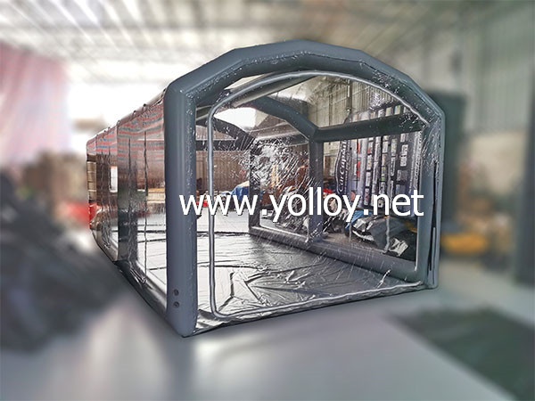 Temporary restaurant inflatable transparent luxury tent