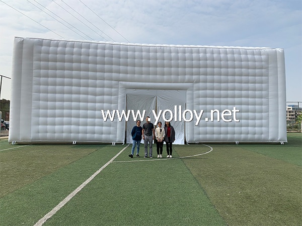 Cube inflatable building structures tent