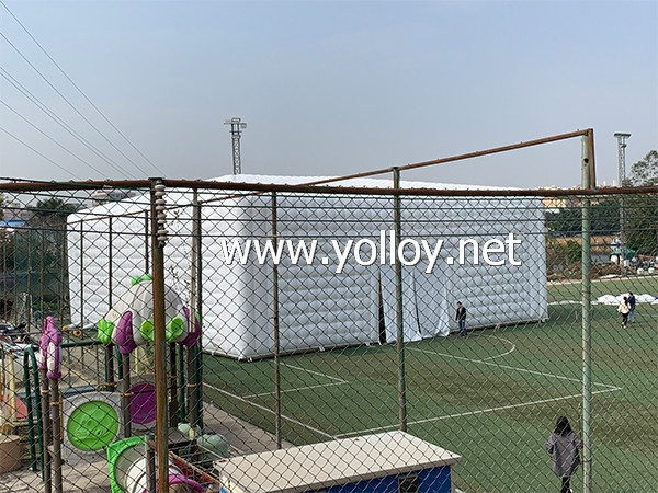 Cube inflatable building structures tent