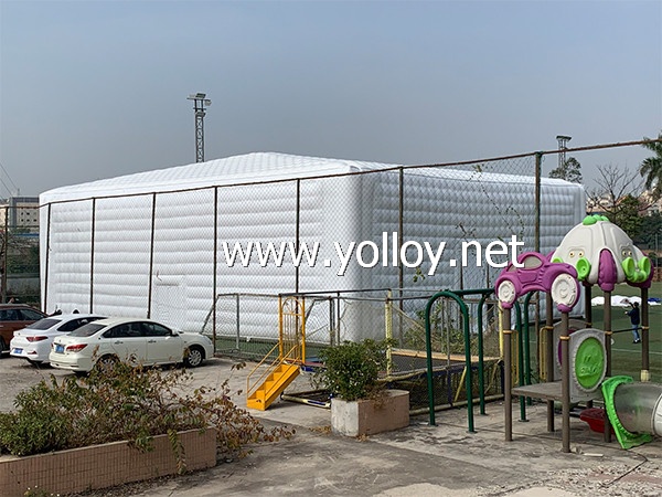 Cube inflatable building structures tent