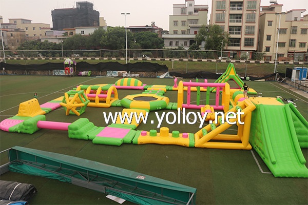 Floating Inflatable Obstacle Course Water Park