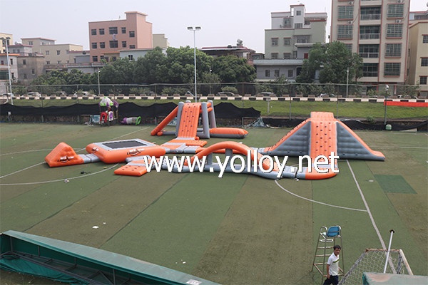 Inflatable Water Playground Floating Obstacle Course