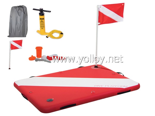 Floating Pool Inflatable Dive Platform