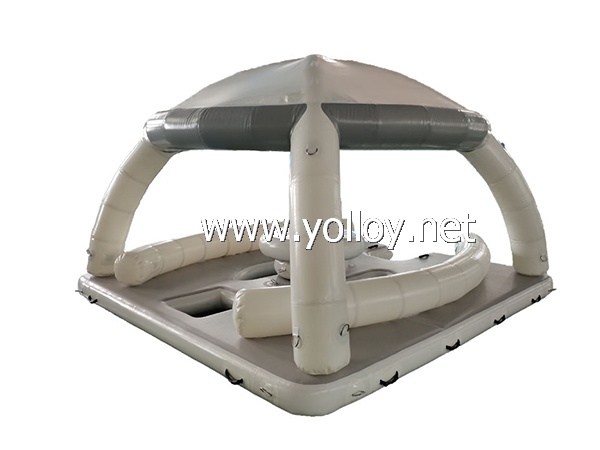 Aquabana Inflatable Yacht Leisure Platform With Tent