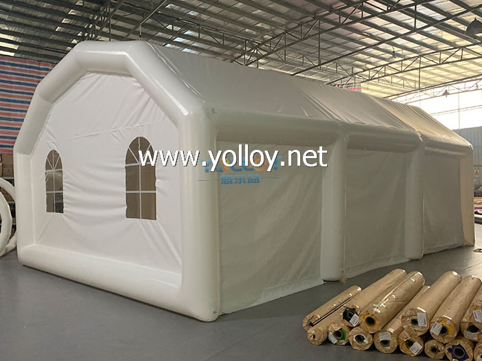 Outdoor wedding white inflatable tent