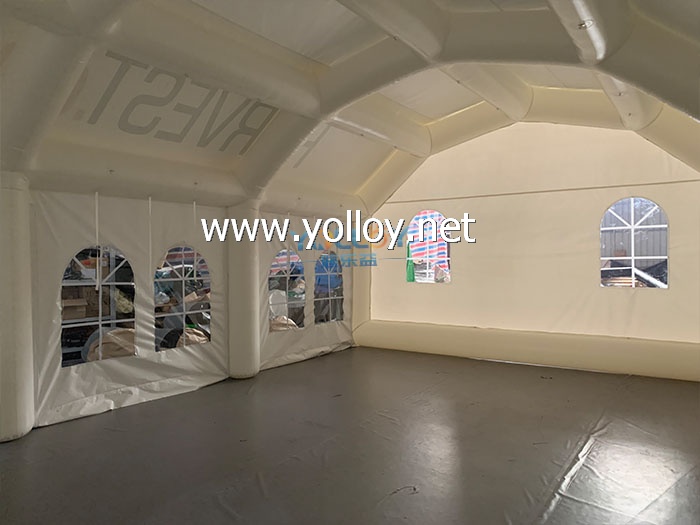 Outdoor wedding white inflatable tent