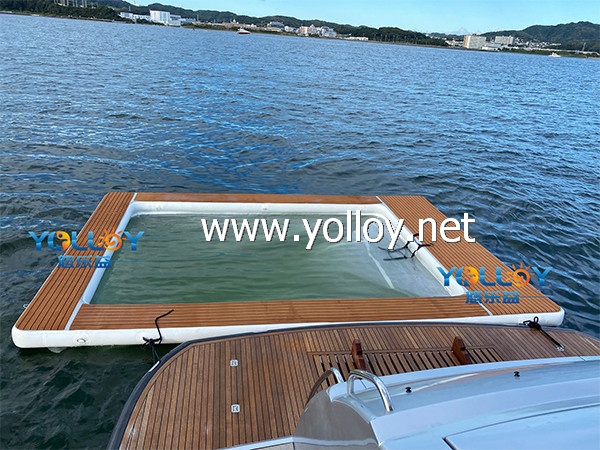 Floating Swim Platform Inflatable Jellyfish Yacht Pool