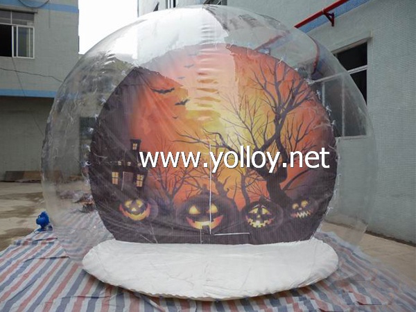 Inflatable Halloween Snow Globe