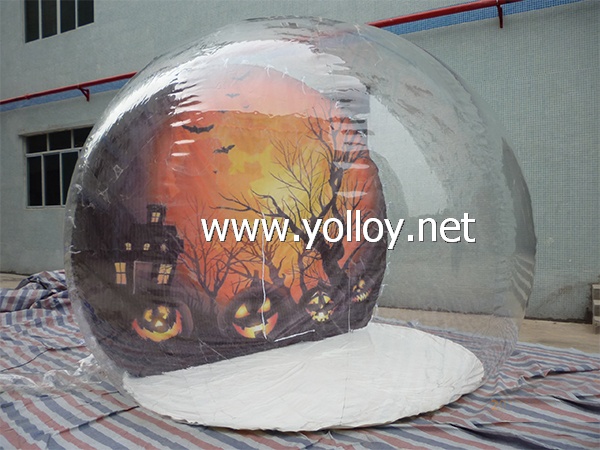 Inflatable Halloween Snow Globe