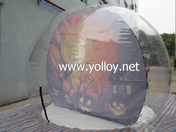 Inflatable Halloween Snow Globe