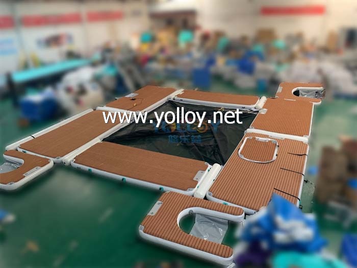 Platform combo inflatable sea pool