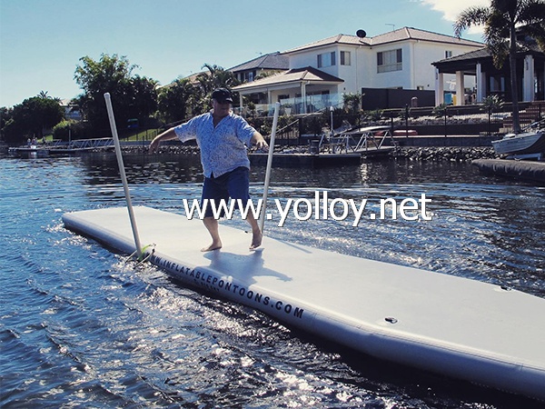 Inflatable U Pontoon Boat Floating Dock Platform