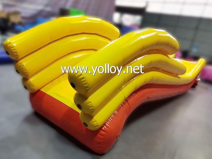 Boat yacht inflatable dock slide for water game