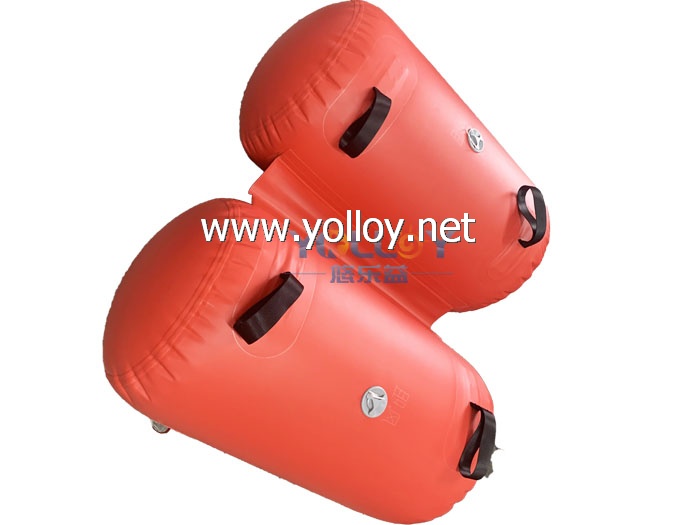 Pipe buoy inflatable cable floater