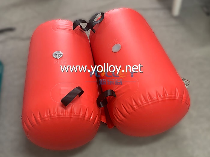 Pipe buoy inflatable cable floater