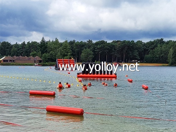 Inflatable Train Swimming Obstacle Challenge