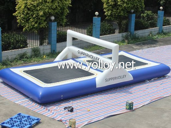 Inflatable Water Floating Volleyball Court Trampoline