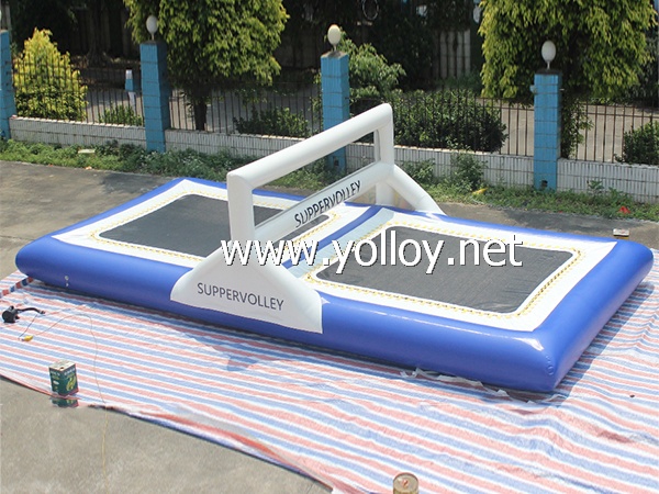 Inflatable Water Floating Volleyball Court Trampoline