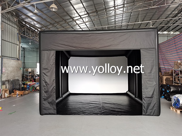 Inflatable Golf Impact Screen Simulator Enclosure