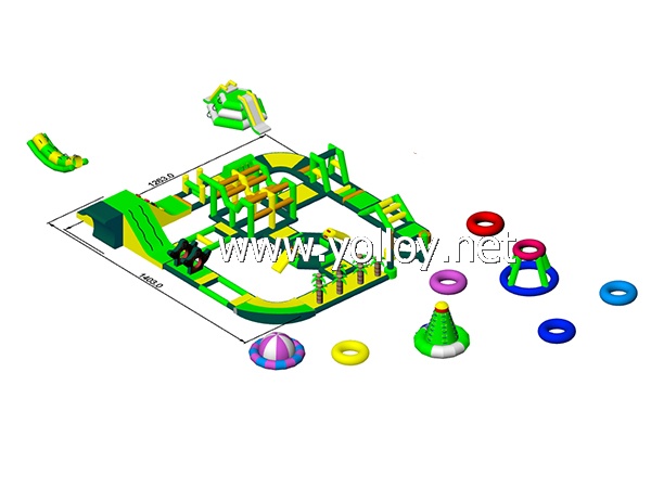 Water Inflatable Amusement Park Floating Playground