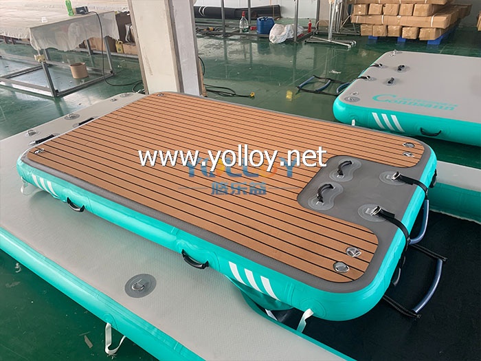 Leisure platform air teak dock