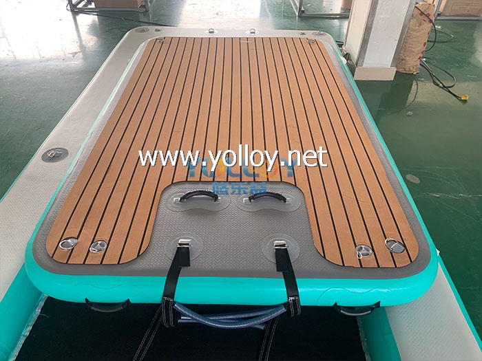 Leisure platform air teak dock