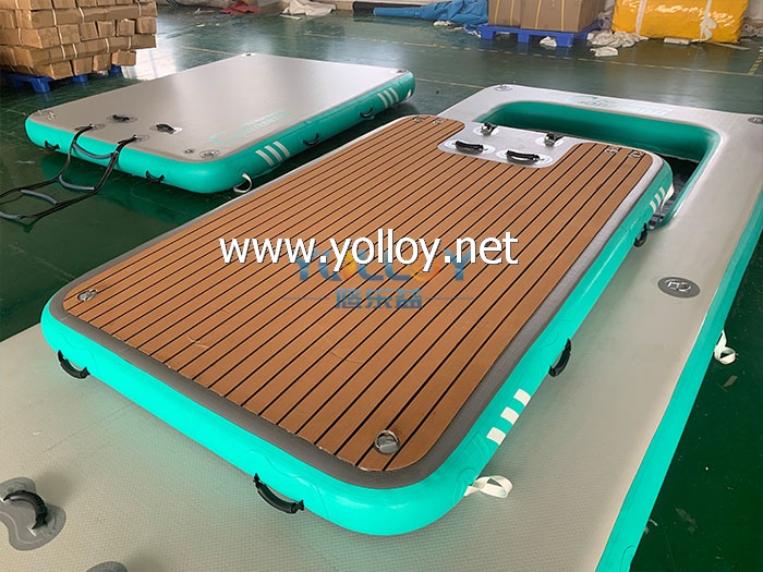 Leisure platform air teak dock