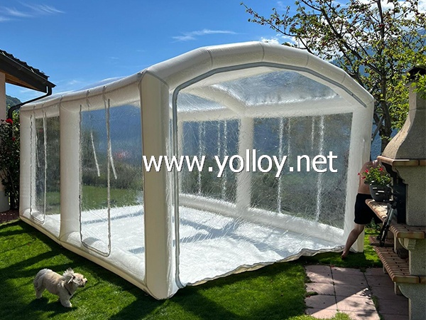 Clear Inflatable Car Cover Garage Tent