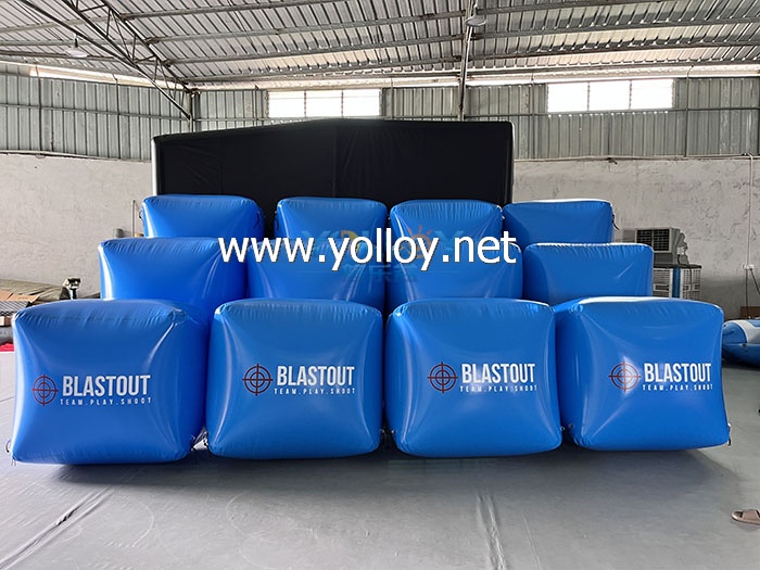 Speedball air bunker obstacle inflatable