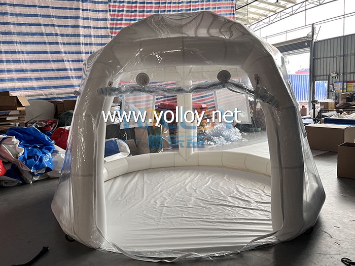 Family camping bubble dome air tent