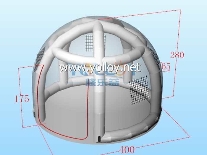 Family camping bubble dome air tent