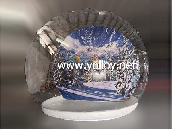 Inflatable Christmas Snow Globe Tent