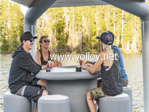 Lakefront Revel Lounge Inflatable Floating Dock Platform